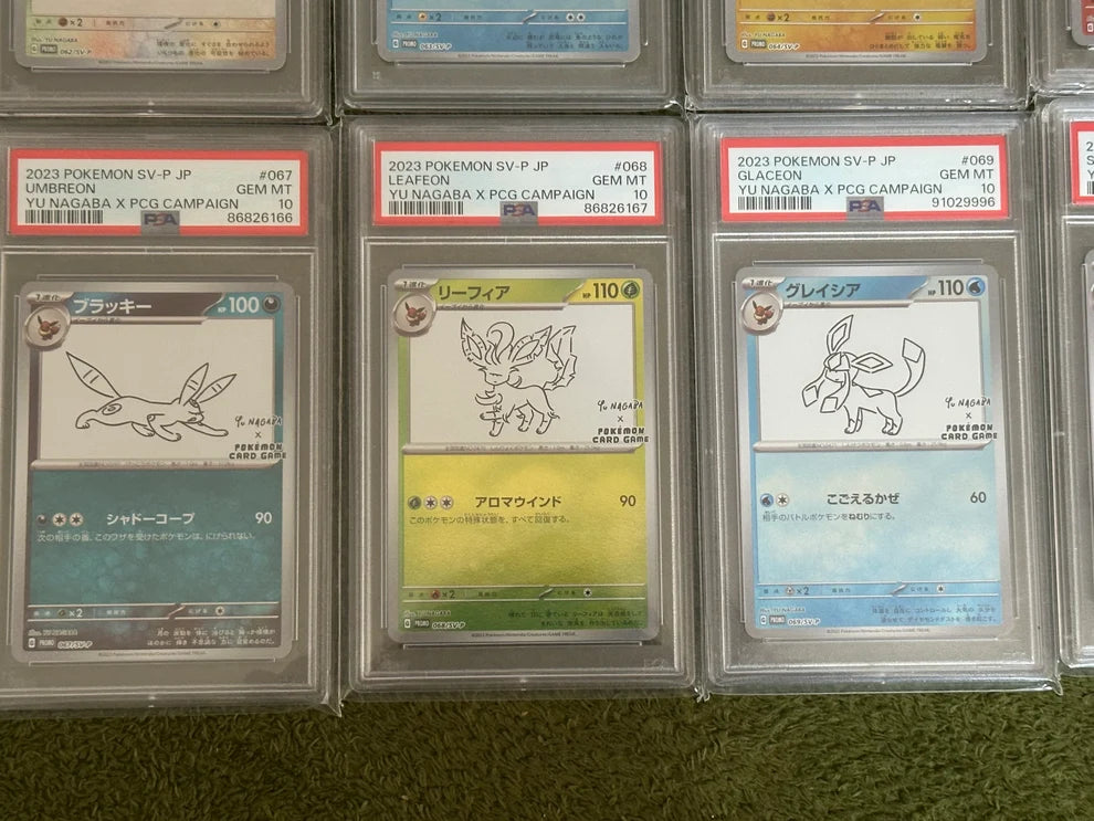 Pokémon Yu Nagaba Eeveelutions – Set Completo 10 Cartas PSA 10